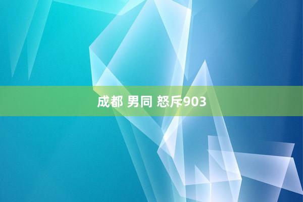 成都 男同 怒斥903